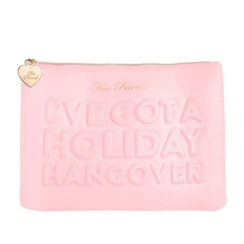 TOO FACED LIGHT PINK HOLIDAY MAKEUP BAG❗️